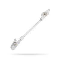 Clips en plastique transparent robustes pour l'étiquetage des étagères de magasin et les informations sur les produits