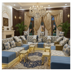 Sofá estilo Majlis árabe, diseño clásico, elegante conjunto para sala de estar, asientos de esquina de lujo, diseño que ahorra espacio - Product Image 3