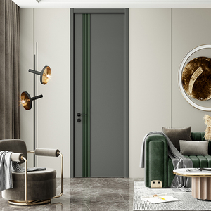 Custom di alta qualità moderna Frameless porta interna della Cina produttore di camera interna a filo porta in legno per Villa camera <span class=keywords><strong>da</strong></span> letto - Product Image 2