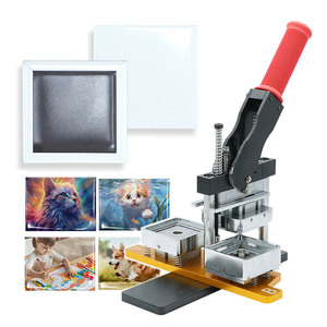 New Manual Fridge Magnets Badge Machine With Mold & Metal Cutter, Badge & Refrigerator Magnet Accessories Ideal for DIY Design