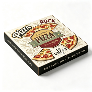 Scatola per Pizza Biodegradabile con Logo Personalizzato, Imballaggio <span class=keywords><strong>Alimentare</strong></span> in Cartone Ondulato Kraft, Fornitore all'Ingrosso - Product Image 2