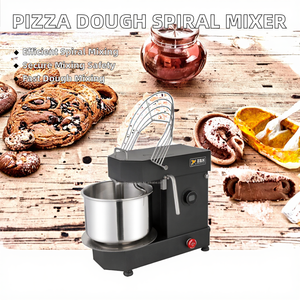 Nouveau mélangeur à spirale pour pâte à pizza et à pain, capacité 3kg-<span class=keywords><strong>10kg</strong></span>, 750W, 10 vitesses - Product Image 3