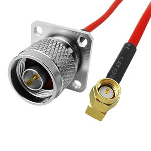 Cable Coaxial RG141RF Semiflexible RG402, Cables de Comunicación con Conector N Macho en Ángulo Recto de 90 Grados, 50 ohmios - Product Image 3