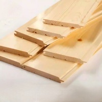 Panneau mural en bois massif non peint, planche de sauna pour plafond