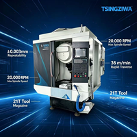 Centre d'usinage vertical T500 3 axes BT30 CNC à haute efficacité et haute précision, type bras, 20000 tr/min, prix compétitif, mouvement linéaire