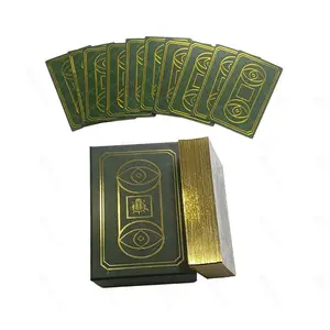 Goudfolie Gratis Tarot Card Deck Monster Beroep Custom Printing Uw Charme Gouden Tarot Kaarten Met Doos