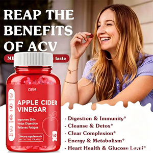 Gomitas de Vinagre de Sidra de Manzana Orgánicas Keto ACV con Vitaminas, Halal, para Adelgazar y Aplanar el Abdomen, Marca Privada OEM - Product Image 5