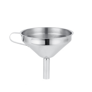 Grande 14 centímetros de aço inoxidável Funil com Septo Filtro e Leak Cone Multifuncional Prático Utensílio De Cozinha - Product Image 6