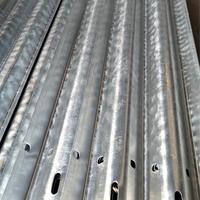 Barandilla de Acero Galvanizado de Alta Velocidad Anticolisión, Barandilla de Metal Corrugado con Perfil en W
