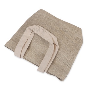 Sac fourre-tout en chanvre naturel fait main, écologique, tissé à la main, pour le shopping, la plage, les courses, à porter à l'épaule, pour femmes, logo personnalisé, vente en gros - Product Image 4