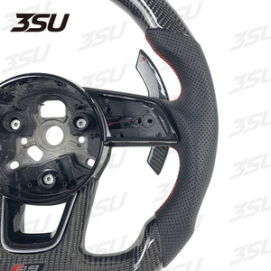 Paletas de cambio de volante de fibra de carbono deportivas para volante de coche Audi A4 <span class=keywords><strong>A3</strong></span> A5 S4 RS4 S5 RS5 <span class=keywords><strong>S3</strong></span> <span class=keywords><strong>RS3</strong></span> 2018 2019 2020 2021 - Product Image 4