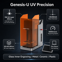 Marcador Láser UV Vmyth Genesis-U 5W 355nm, Grabado Subsuperficial en Vidrio 3D, USB, Compatible con Windows, iOS y Android