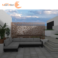 Panel de cercado de privacidad, de aluminio y Metal, corte láser, decorativo para jardín