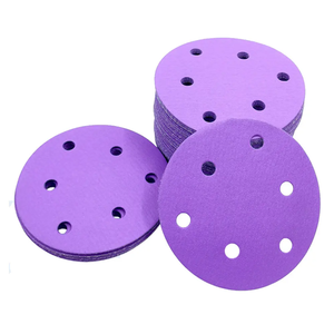 Куксовка и петля Водонепроницаемая керамическая алюминиевая окись грубая средняя тонкая пленка PSA шлифовальный диск для автомобильной металлической полировки древесины - Product Image 3