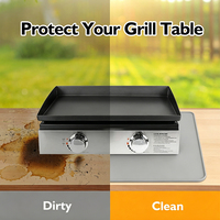 Tapis de protection en silicone ignifuge pour barbecue et foyer extérieur, échantillon gratuit