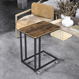 Mesa auxiliar de <span class=keywords><strong>madera</strong></span> de estilo nórdico moderno con cajón de almacenamiento, ahorro de espacio para muebles para el hogar en la sala de estar o el dormitorio - Product Image 3