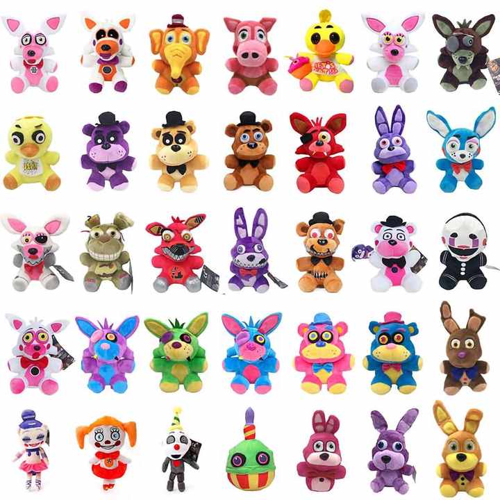 25cm Five Nights At Freddy's 4 FNAF Freddy Fazbear Bear Plush Doll Staffed  Toys