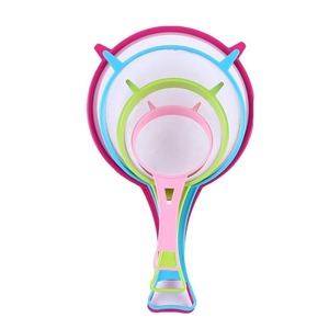 Ensemble de 4 passoires en plastique à mailles fines avec poignée, sans BPA, pliables, pour farine, lait de soja, jus, thé - Product Image 1