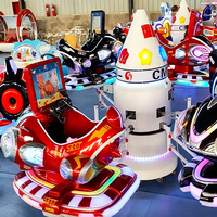 Parc d'attractions commercial pour enfants, mini avion électrique tournant pour enfants