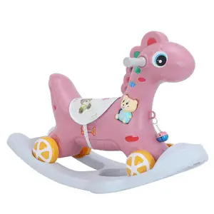 Dengan Harga Murah Anak Kartun 1-4 Tahun Mainan Taman Bermain Indoor Hewan Plastik Rocking Horse