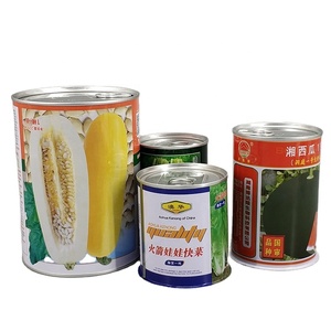 Boîte en fer blanc Jinko pour graines de légumes avec ouverture facile, vente en gros, boîte en fer blanc ronde vide de qualité alimentaire pour l'emballage alimentaire - Product Image 1