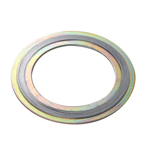Anillo exterior CRS 304SS resistente a altas temperaturas de fabricación china y junta enrollada en espiral de metal de anillo interior de grafito/304