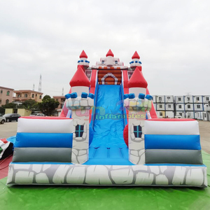 Castillo inflable gigante para fiestas infantiles al aire libre con tobogán, castillo inflable comercial con resbaladilla. - Product Image 1