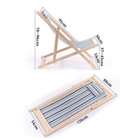 Chaise de fête pour événements commerciaux, chaise pliante en bois bon marché, chaise de plage, chaise de pêche, chaise de jardin, chaise de pont en bois et toile, promotion