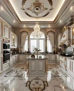 Armoires de cuisine multifonctionnelles en bois massif au design moderne Armoire de cuisine de qualité - Product Image 5