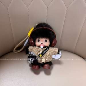 Peluche Munchi avec écouteurs, la poupée est portée en bandoulière, peluche lumineuse avec appareil photo, vêtements pour poupée - Product Image 2