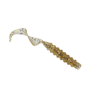 Señuelo de cola rizada de silicona, cebo artificial para pesca de lubina en agua dulce, 4 colores disponibles - Product Image 3