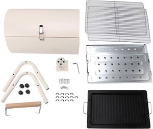 Factory Direct Modern Portable <b>Bbq</b> Barbecue <b>Grill</b> Outdoor Chimney Stove Foldable Galvanized Iron Charcoal Camping Gardening - Product Image 4