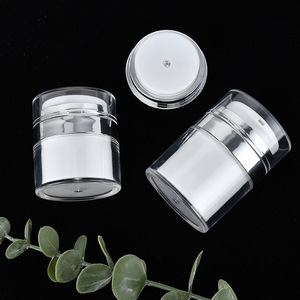 Eco-Friendly 15g 30g 50g 100g Airless Pump Cream Jar Body Cream Lotion Bottle Refillable Plastic Jar Customizable Lotion Jar - Product Image 6