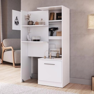 Ripiano in piedi personalizzabile a muro armadio <span class=keywords><strong>libreria</strong></span> con una porta scorrevole e una serratura per scomparto nascosto per mobili - Product Image 1