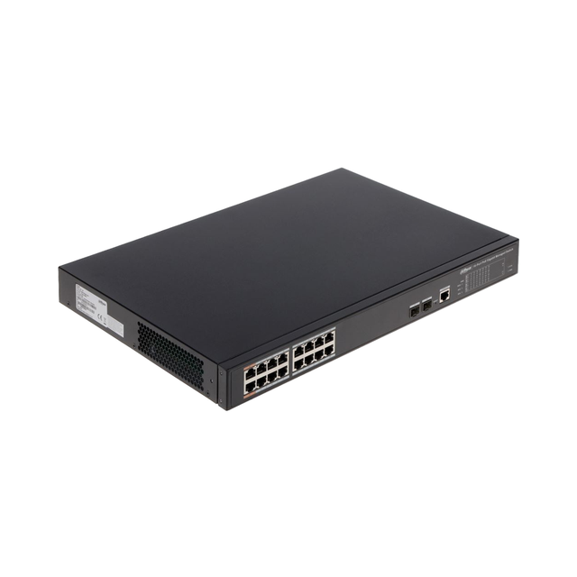 HIK Original Dahua PFS4218-16GT-130 16Port Fast Ethernet Smart POE Switch up to 300 m Long Range PoE Transmission