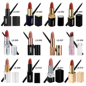 OCHAIN Rouge à Lèvres Longue Durée Crayon à Lèvres <span class=keywords><strong>2</strong></span> en 1 Set Private Label Matte Lipstick Lip Set - Product Image 5