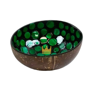 Bol en coque de noix de coco de style classique vietnamien, durable, écologique, décoration d'intérieur et vaisselle, marque Kinghandicraft, vente en gros - Product Image 1
