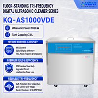 Nettoyeur à ultrasons industriel KQ-AS1000VDE 72L à triple fréquence 1000W 45/80/100kHz avec filtration pour pièces automobiles et électronique