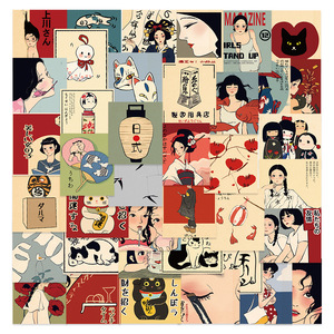 Nuovi <span class=keywords><strong>Adesivi</strong></span> Graffiti Ispirati alla Cultura Giapponese per Valigie, Bottiglie, Tazze, Laptop, Finestre, Decorazioni Fai-da-Te per Feste e Regali - Product Image 1