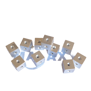 Kotak kotak akrilik tiga sisi mur tetap persegi kunci sudut mur M3 benang enam sisi Plat blok kubus mur persegi - Product Image 6