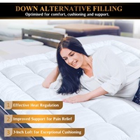 Matratze Topper Soft Fluffy Mikro faser geste ppte dicke feste Bettwäsche Matratze Pad mit elastischen Eck riemen oder Fitted Style