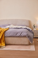 Cadre de lit double/queen en bois de haute qualité et abordable, ensemble de meubles de chambre à coucher