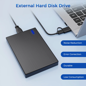 1TB Draagbare Externe Harde Schijf 2-in-1 USB 3.0 & Type-C Dubbele Interface Ultradunne HDD Plug & Play voor Windows Mac PS4 Xbox One - Product Image 3