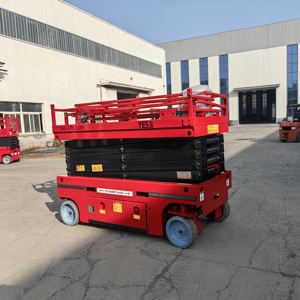 高品質はさみリフト外力ゴムタイヤ建物修理不要プラットフォーム荷重320 kg 450 kg 500 kg - Product Image 3