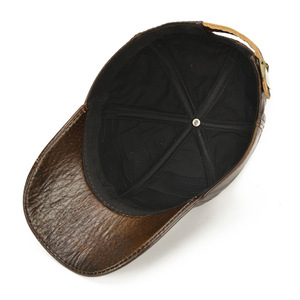 Gorra de Béisbol de Cuero Vacuno Genuino para Hombre, Ajustable, de 6 Paneles, con Emblema Retro de <span class=keywords><strong>Mercedes</strong></span>-Benz, para Otoño e Invierno, Deportes al Aire Libre - Product Image 5