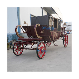 Best Selling <b>Red</b> Canopy Custom Luxury Elegant Royal Electric Carriage with Decoration Carriage for Sale - Product Image 1