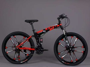 <span class=keywords><strong>Bicicleta</strong></span> Plegable Ligera Nueva de 24 Pulgadas y 21 Velocidades con Doble Soporte - Product Image 4