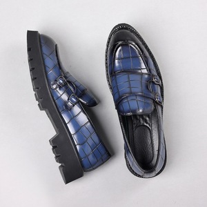 Retro Men's <b>Sock</b> Loafers White Genuine Leather Upper Thick Rubber Sole Comfortable <b>Toe</b> All Summer Wedding Shoes Office Career - Product Image 3