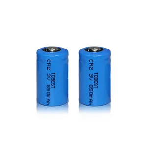 High quality 850mAh 3.0V Lithium-MnO2 Battery CR2 for Detector Lithium battery