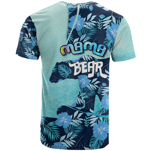 เสื้อยืดคอกลมแบบลำลองสำหรับคุณแม่3D ลายดอกไม้สีพาสเทล100% โพลีเอสเตอร์140กรัมน้ำหนักผ้าสำหรับวันแม่ - Product Image 5